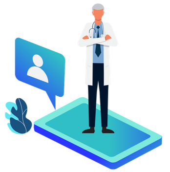 Pictogramme communication numérique entre professionnels de santé